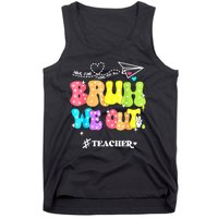 Cute End Of School Year Groovy Summer Bruh We Out Teachers Gift Tank Top