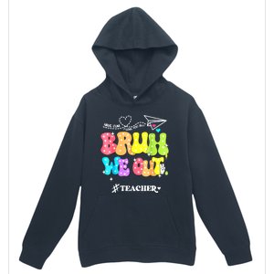 Cute End Of School Year Groovy Summer Bruh We Out Teachers Gift Urban Pullover Hoodie