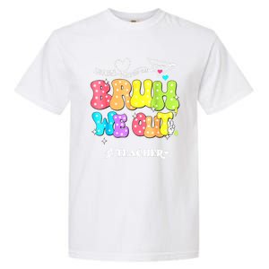 Cute End Of School Year Groovy Summer Bruh We Out Teachers Gift Garment-Dyed Heavyweight T-Shirt