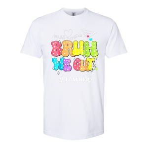 Cute End Of School Year Groovy Summer Bruh We Out Teachers Gift Softstyle CVC T-Shirt