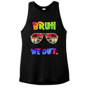 Cute End Of School Year Teacher Summer Bruh We Out Teachers Ladies PosiCharge Tri-Blend Wicking Tank