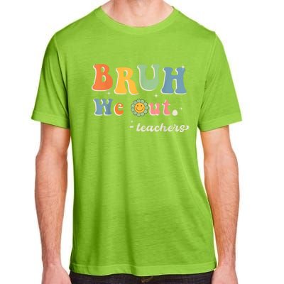 Cute End Of School Year Teacher Summer Bruh We Out Teachers Adult ChromaSoft Performance T-Shirt