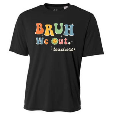 Cute End Of School Year Teacher Summer Bruh We Out Teachers Cooling Performance Crew T-Shirt