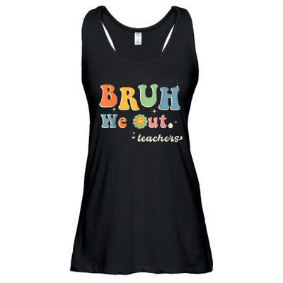 Cute End Of School Year Teacher Summer Bruh We Out Teachers Ladies Essential Flowy Tank