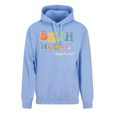 Cute End Of School Year Teacher Summer Bruh We Out Teachers Unisex Surf Hoodie