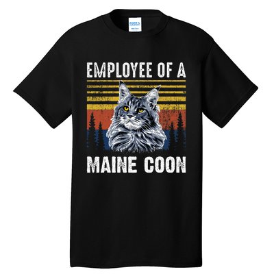 Cat Employee Of A Mine Coon Tall T-Shirt