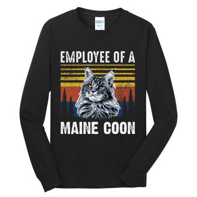 Cat Employee Of A Mine Coon Tall Long Sleeve T-Shirt