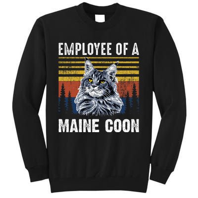 Cat Employee Of A Mine Coon Tall Sweatshirt