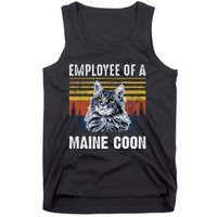 Cat Employee Of A Mine Coon Tank Top