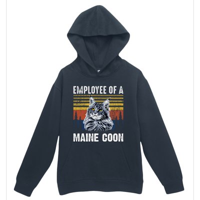 Cat Employee Of A Mine Coon Urban Pullover Hoodie