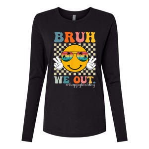 Cute End Of School Year Teacher Summer Bruh We Out Teachers Womens Cotton Relaxed Long Sleeve T-Shirt