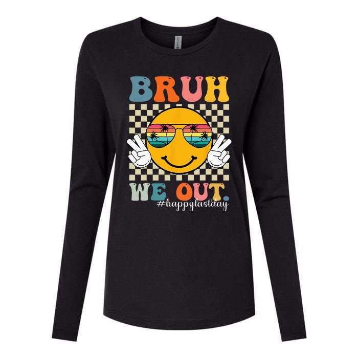 Cute End Of School Year Teacher Summer Bruh We Out Teachers Womens Cotton Relaxed Long Sleeve T-Shirt