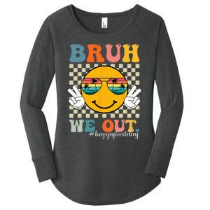 Cute End Of School Year Teacher Summer Bruh We Out Teachers Women's Perfect Tri Tunic Long Sleeve Shirt