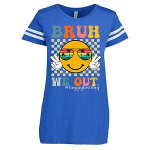 Cute End Of School Year Teacher Summer Bruh We Out Teachers Enza Ladies Jersey Football T-Shirt