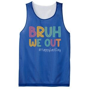 Cute End Of School Year Teacher Summer Bruh We Out Teachers Gift Mesh Reversible Basketball Jersey Tank