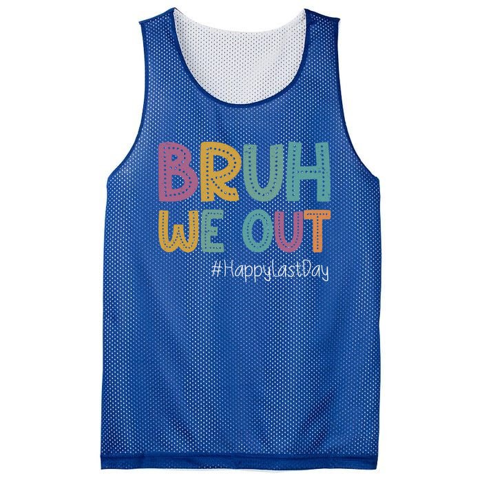 Cute End Of School Year Teacher Summer Bruh We Out Teachers Gift Mesh Reversible Basketball Jersey Tank