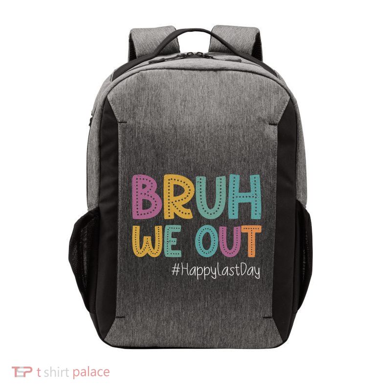 Cute End Of School Year Teacher Summer Bruh We Out Teachers Gift Vector Backpack