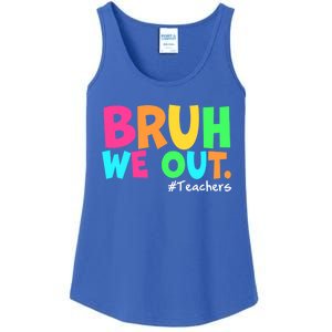 Cute End Of School Year Teacher Summer Bruh We Out Teachers Gift Ladies Essential Tank