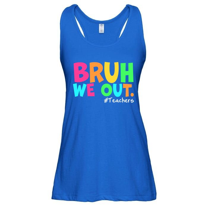 Cute End Of School Year Teacher Summer Bruh We Out Teachers Gift Ladies Essential Flowy Tank