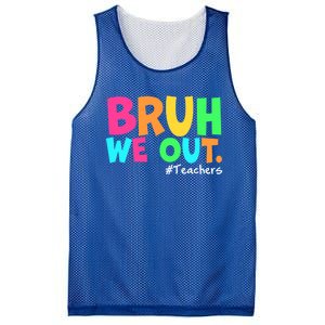 Cute End Of School Year Teacher Summer Bruh We Out Teachers Gift Mesh Reversible Basketball Jersey Tank