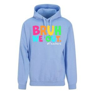 Cute End Of School Year Teacher Summer Bruh We Out Teachers Gift Unisex Surf Hoodie