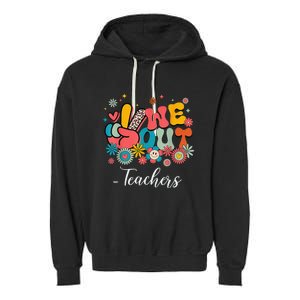 Cute End Of School Year Teacher Summer Bruh We Out Teachers Garment-Dyed Fleece Hoodie