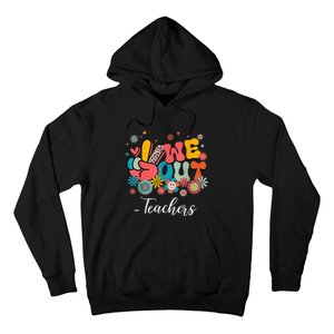 Cute End Of School Year Teacher Summer Bruh We Out Teachers Hoodie