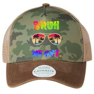 Cute End Of School Year Teacher Summer Bruh We Out Teachers Legacy Tie Dye Trucker Hat