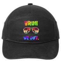 Cute End Of School Year Teacher Summer Bruh We Out Teachers 7-Panel Snapback Hat