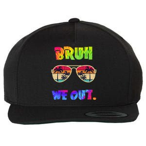 Cute End Of School Year Teacher Summer Bruh We Out Teachers Wool Snapback Cap