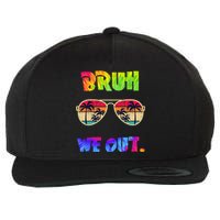 Cute End Of School Year Teacher Summer Bruh We Out Teachers Wool Snapback Cap