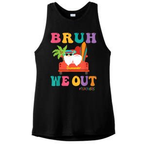 Cute End Of School Year Teacher Summer Bruh We Out Teachers Ladies PosiCharge Tri-Blend Wicking Tank