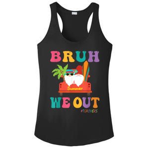 Cute End Of School Year Teacher Summer Bruh We Out Teachers Ladies PosiCharge Competitor Racerback Tank