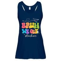 Cute End Of School Year Groovy Summer Bruh We Out Teachers Ladies Essential Flowy Tank