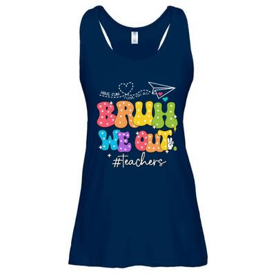 Cute End Of School Year Groovy Summer Bruh We Out Teachers Ladies Essential Flowy Tank