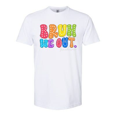 Cute End Of School Year Groovy Summer Bruh We Out Teachers Softstyle CVC T-Shirt