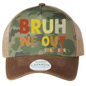 Cute End Of School Year Teacher Summer Bruh We Out Teachers Legacy Tie Dye Trucker Hat