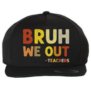 Cute End Of School Year Teacher Summer Bruh We Out Teachers Wool Snapback Cap