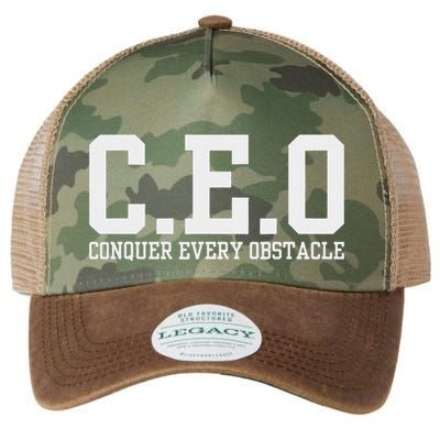 Conquer Every Obstacle X Ceo Legacy Tie Dye Trucker Hat