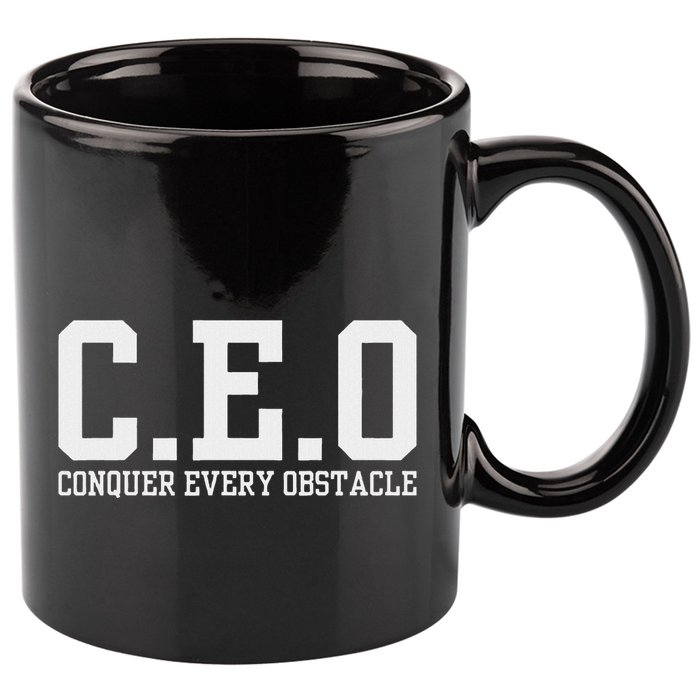 Conquer Every Obstacle X Ceo 11oz C Handle Ceramic Mug