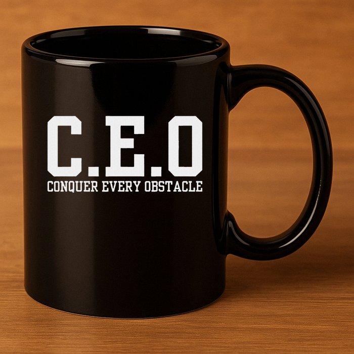 Conquer Every Obstacle X Ceo 11oz C Handle Ceramic Mug