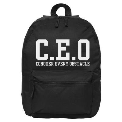 Conquer Every Obstacle X Ceo 16 in Basic Backpack