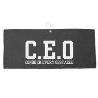 Conquer Every Obstacle X Ceo Large Microfiber Waffle Golf Towel