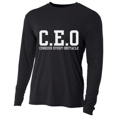 Conquer Every Obstacle X Ceo Cooling Performance Long Sleeve Crew