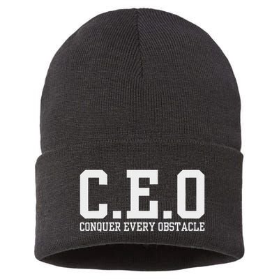 Conquer Every Obstacle X Ceo Sustainable Knit Beanie