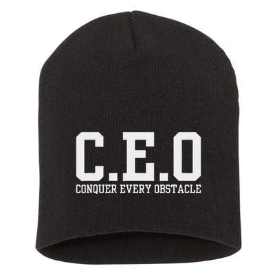 Conquer Every Obstacle X Ceo Short Acrylic Beanie