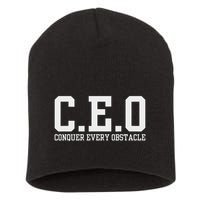 Conquer Every Obstacle X Ceo Short Acrylic Beanie