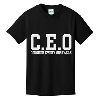 Conquer Every Obstacle X Ceo Kids T-Shirt