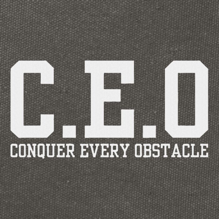 Conquer Every Obstacle X Ceo Cotton Canvas Backpack