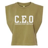 Conquer Every Obstacle X Ceo Garment-Dyed Women's Muscle Tee